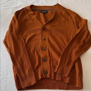 Bonobos Men's Burnt Orange Cardigan Sweater